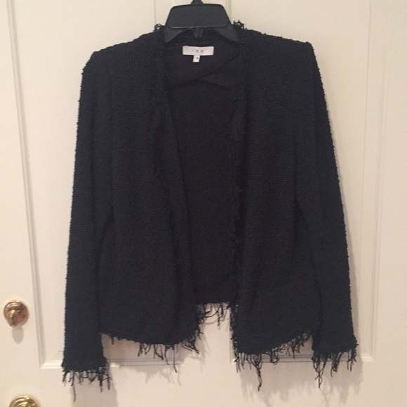 iro black tweed jacket